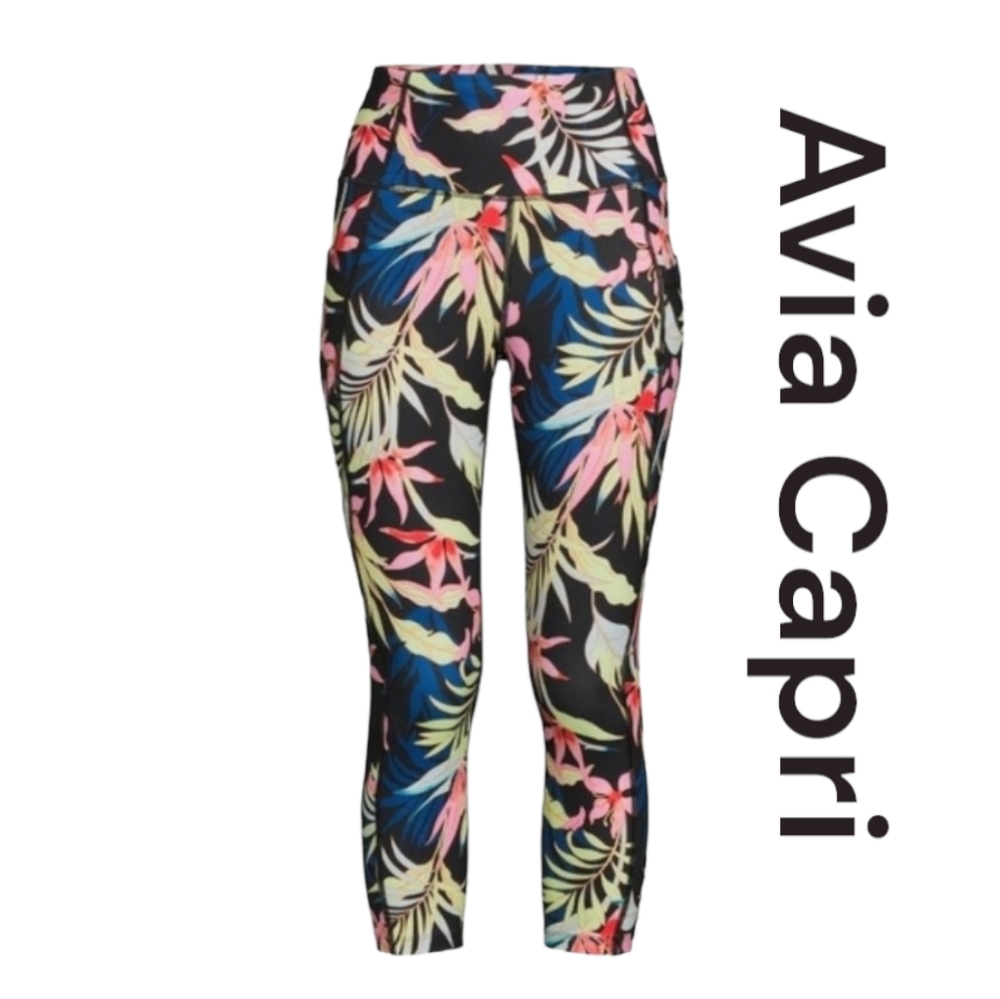 NEW Avia Pull on Active Women Capri,Leggings pants Size XSMALL 0-2 - Picture 1 of 10